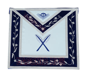 Masonic Blue Lodge Secretary Apron 100% Lambskin – Handmade Freemason Officer Regalia Masonic Hub