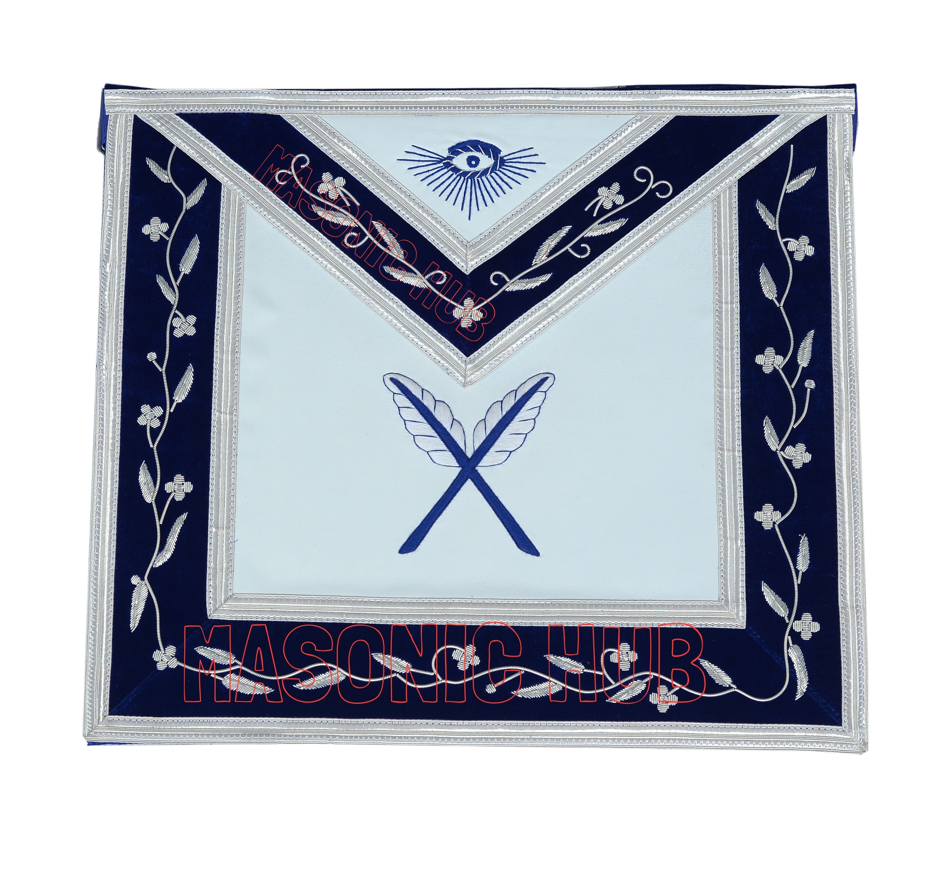 Masonic Blue Lodge Secretary Apron 100% Lambskin – Handmade Freemason Officer Regalia Masonic Hub
