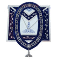 Freemason Blue Lodge Senior Warden Apron 100% Lambskin Leather with Chain Collar & Jewel – Masonic Officer Regalia Masonic Hub