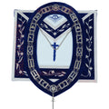 Freemason Blue Lodge Tyler Apron 100% Lambskin Leather with Chain Collar & Jewel – Masonic Officer Regalia Masonic Hub