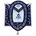 Freemason Blue Lodge Senior Deacon Apron 100% Lambskin Leather with Chain Collar & Jewel – Masonic Officer Regalia Masonic Hub