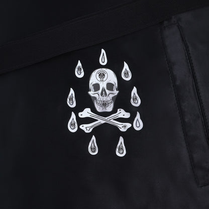 Past Master Scottish Rite Apron – Red Velvet with Gold Bullion Embroidery, Gold Tassel with Red Velvet Drops Skull Lining