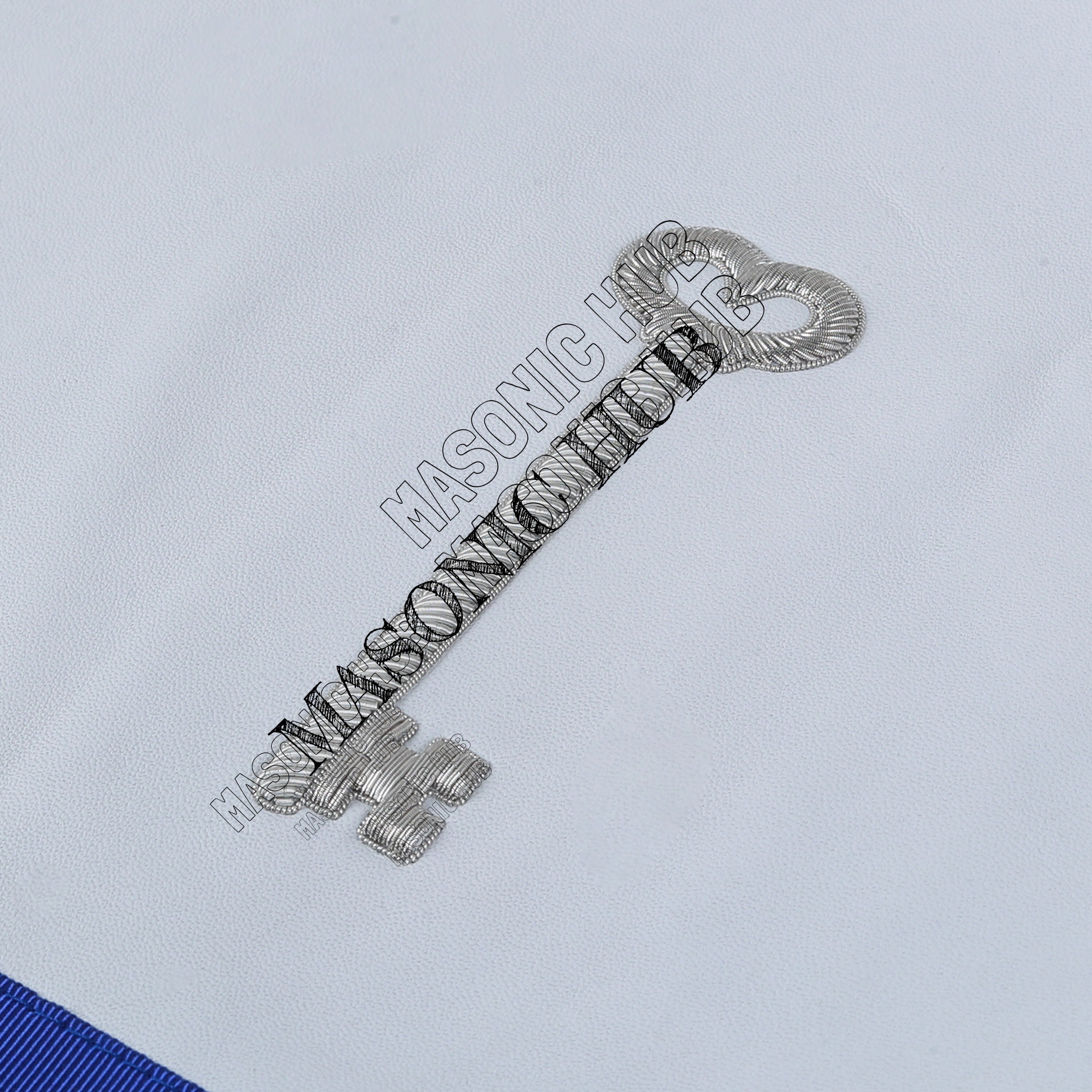 Masonic Texas Regulation Trustee Officer Apron with Eye Emblem - Handcrafted My Store