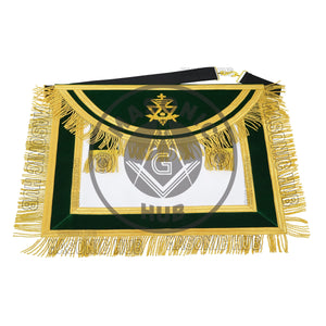 Allied Masonic Degree AMD Past Sovereign Master Apron Hand Embroidered Lambskin Masonic Hub