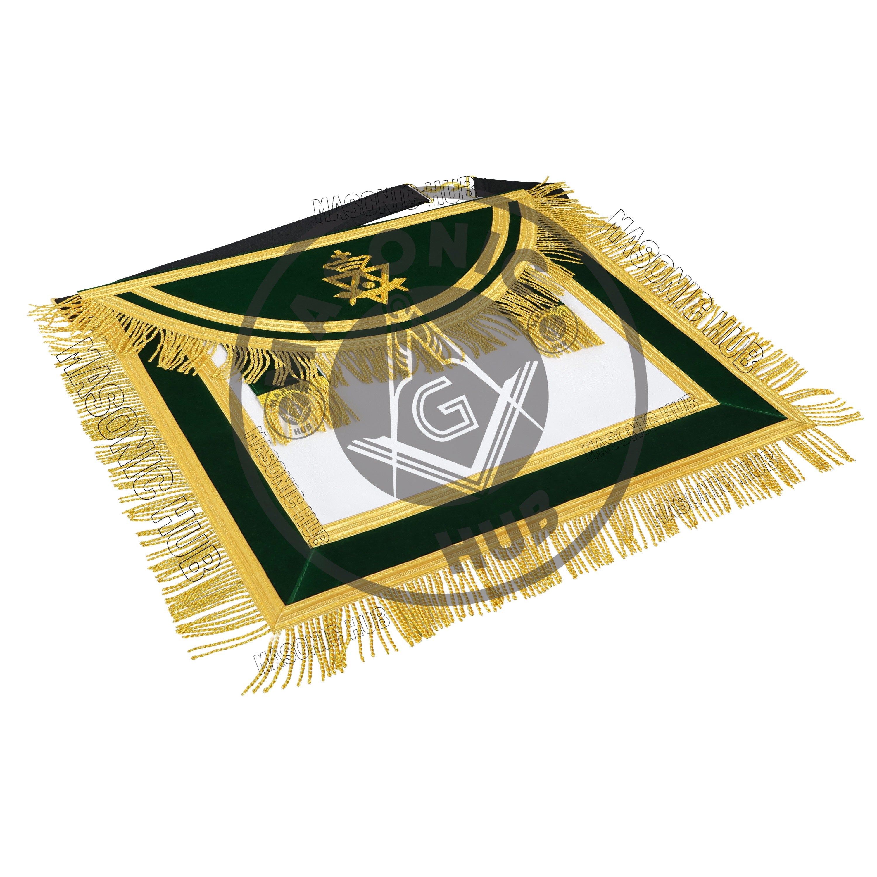 Allied Masonic Degree AMD Past Sovereign Master Apron Hand Embroidered Lambskin Masonic Hub