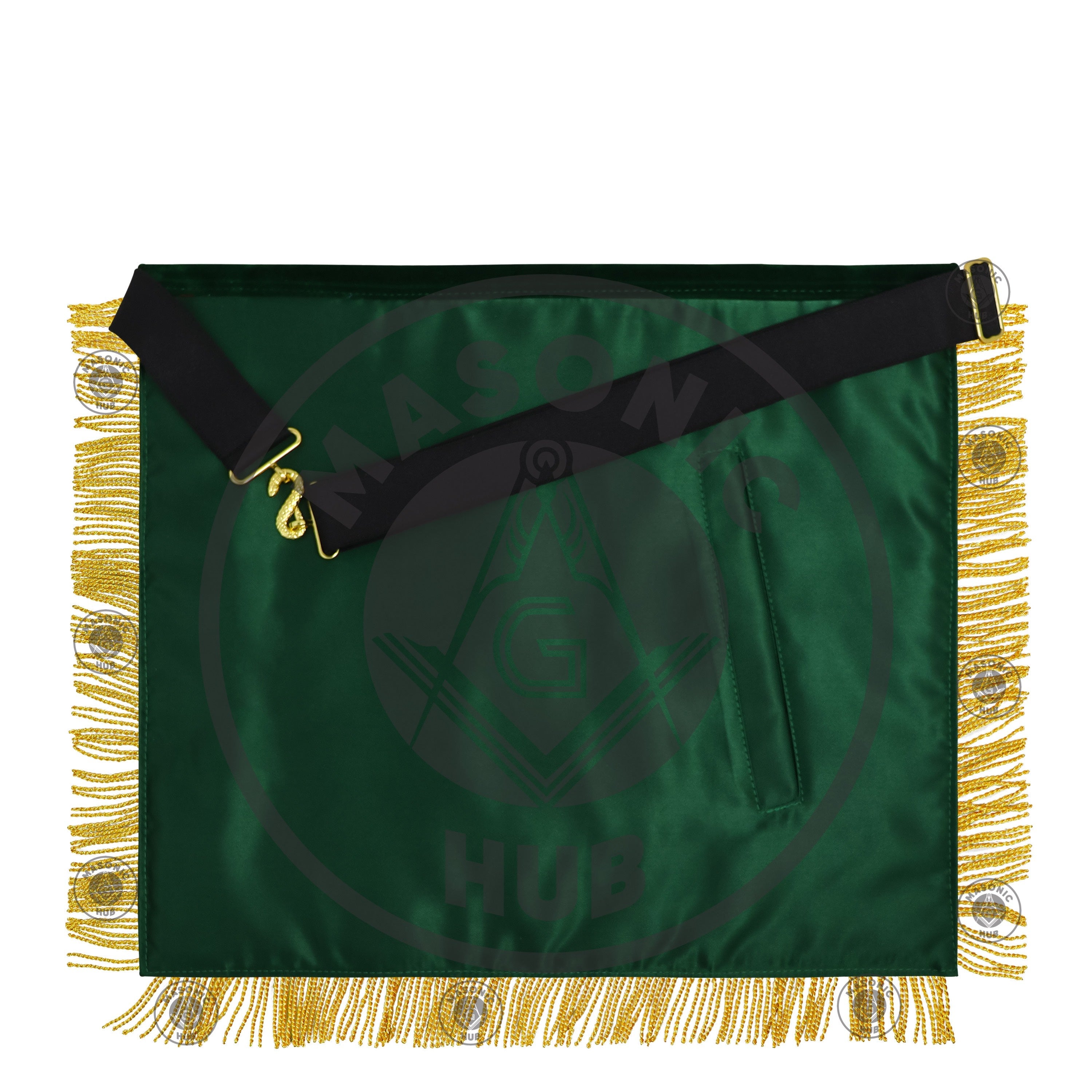 Handcrafted Allied Masonic Degrees (AMD) Sovereign Master Apron – Gold Fringe Masonic Hub
