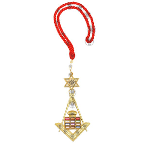 Masonic Mason neck Red Cord With Chapter Past High Priest Jewel - Royal Arch Masonic Hub