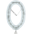 Masonic Past Master Metal Chain Collar White Backing With Rhinestones + Free Jewe Masonic Hub