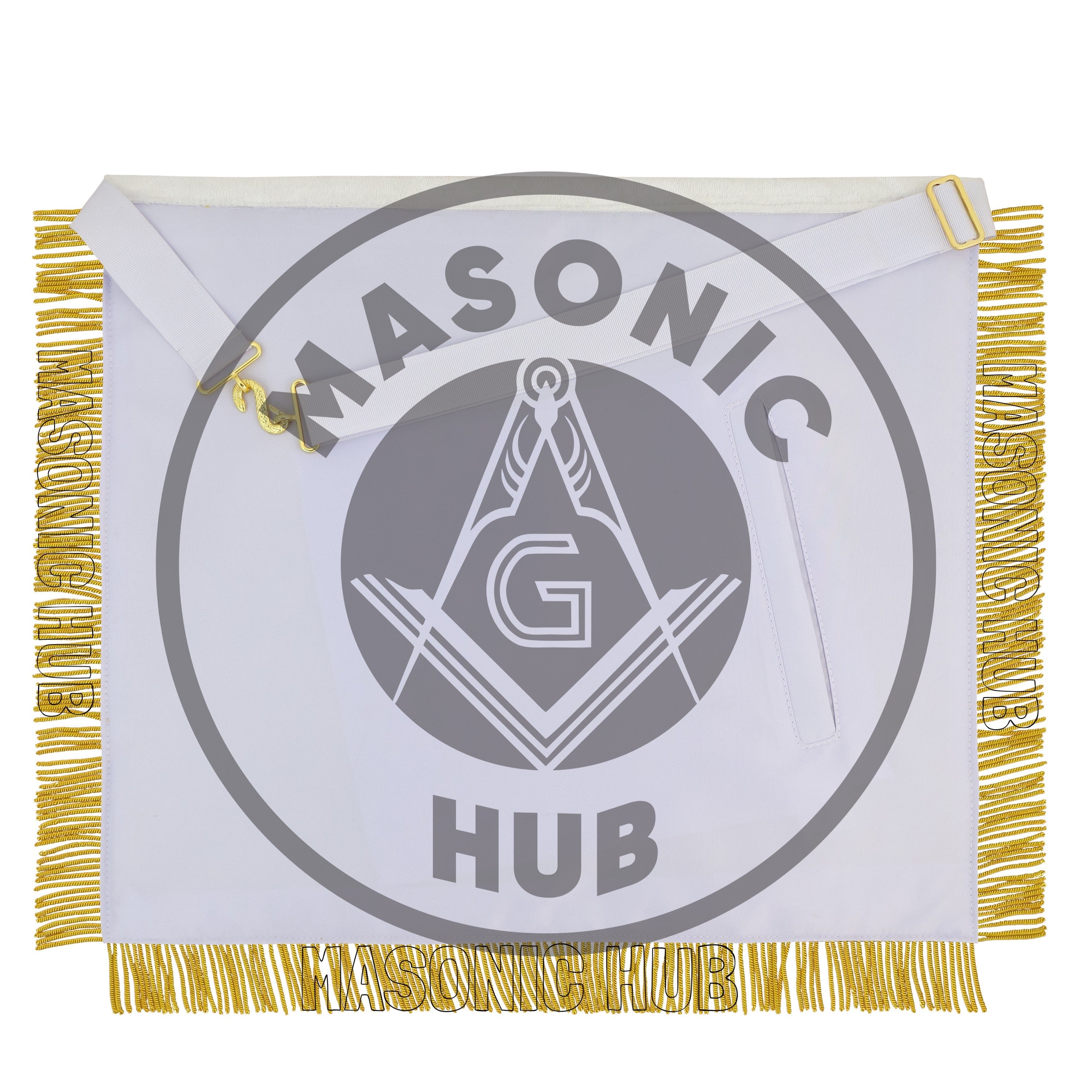 Masonic Regalia Grand Lodge Past Master 100% Lambskin Apron With Collar & Cuff Masonic Hub