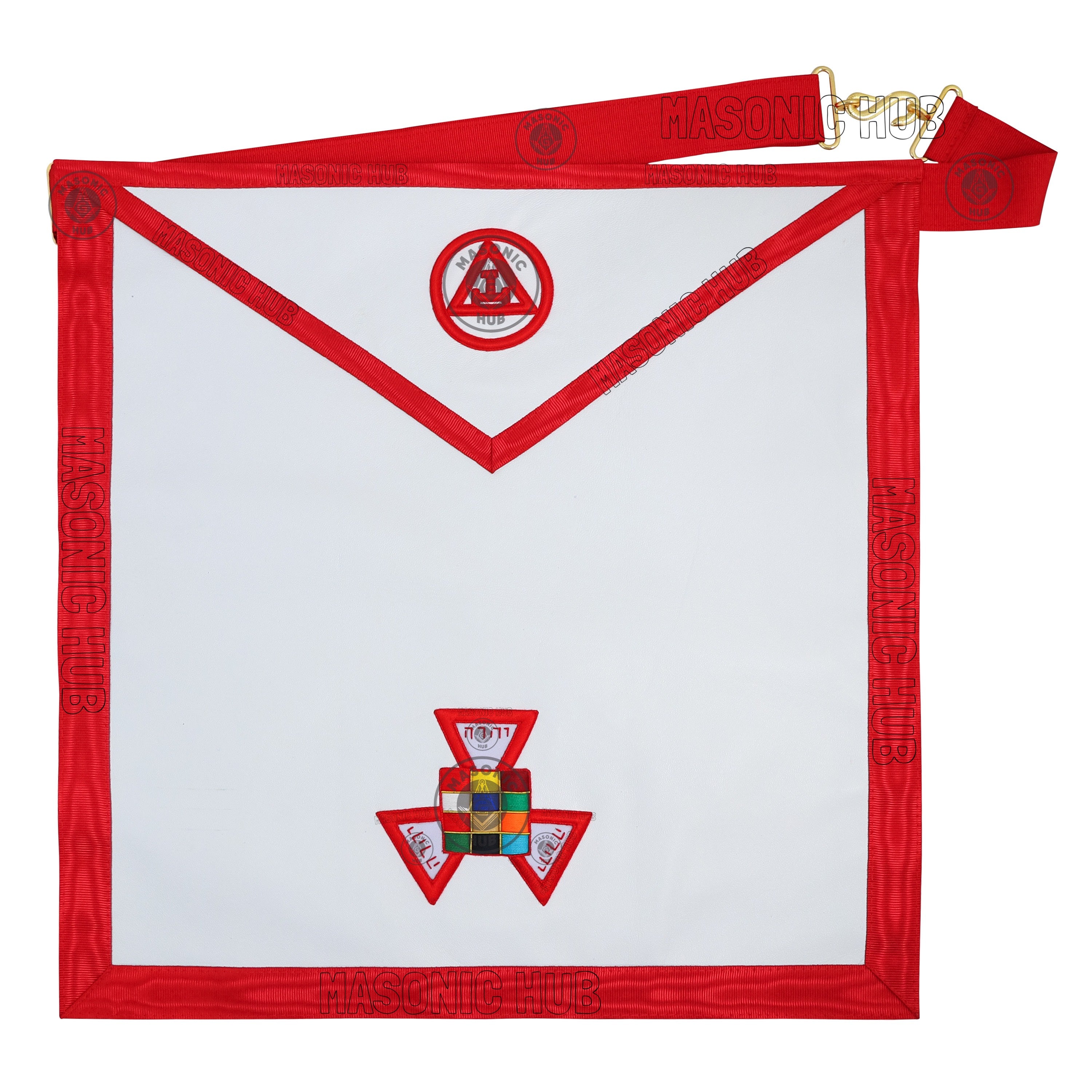 Masonic Royal Arch Past High Priest Apron – Texas Regulation, Genuine Lambskin