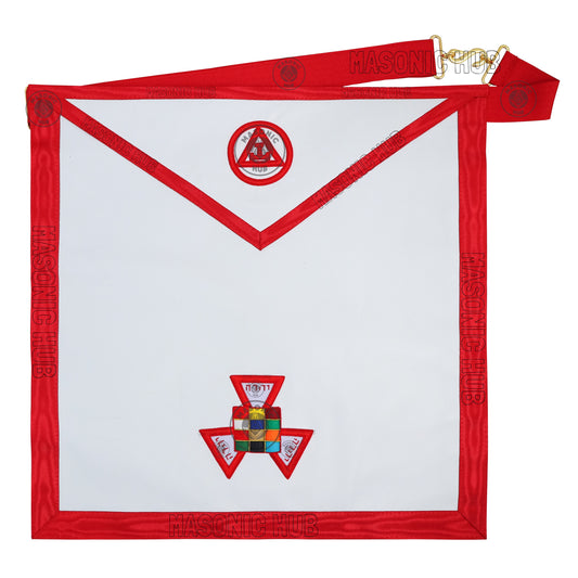 Masonic Royal Arch Past High Priest Apron – Texas Regulation, Genuine Lambskin