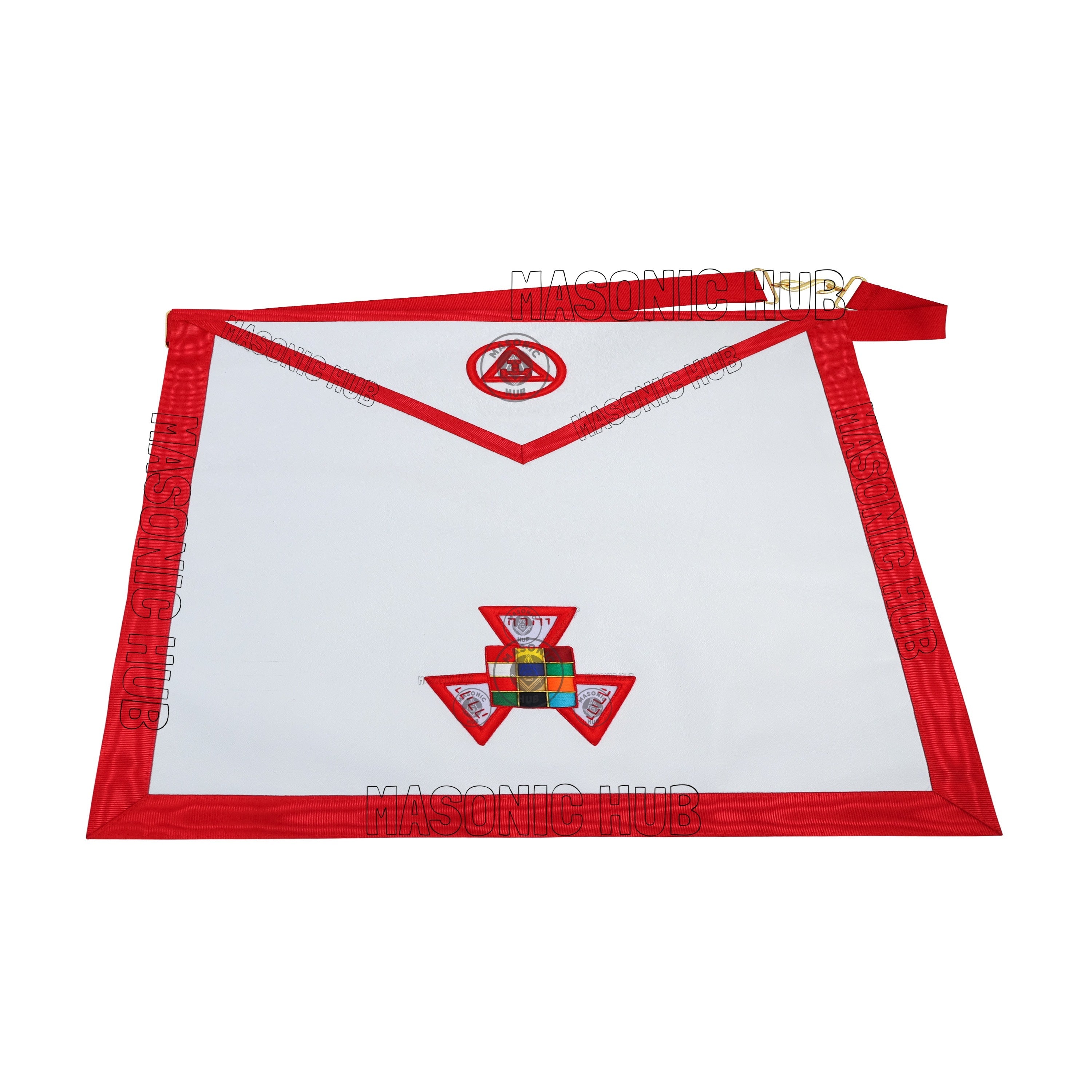 Masonic Royal Arch Past High Priest Apron – Texas Regulation, Genuine Lambskin Masonic Hub