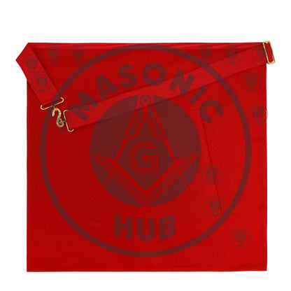 Masonic Royal Arch Past High Priest Apron – Texas Regulation, Genuine Lambskin