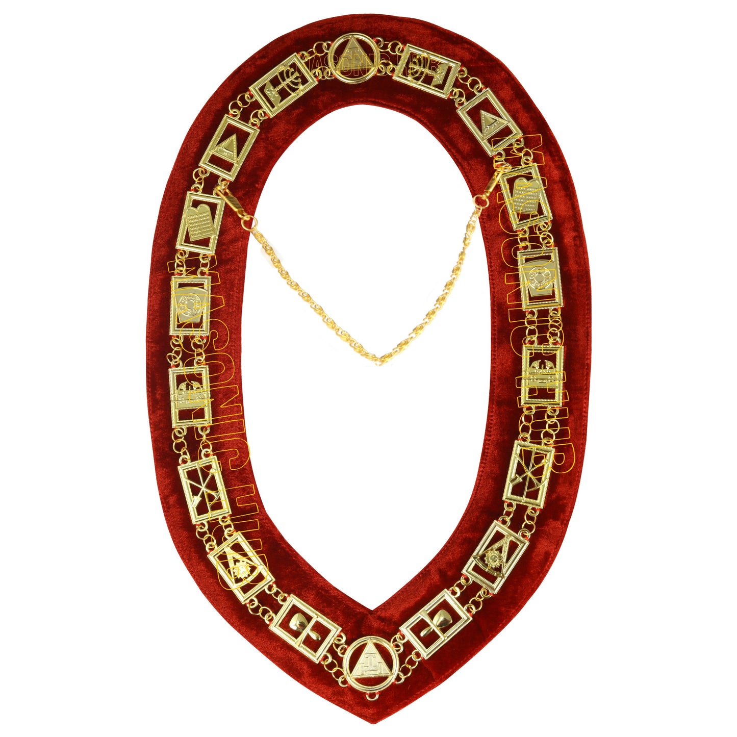 REGALIA MASONIC ROYAL ARCH MARK MASTER METAL CHAIN COLLAR