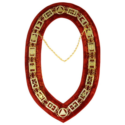 REGALIA MASONIC ROYAL ARCH MARK MASTER METAL CHAIN COLLAR