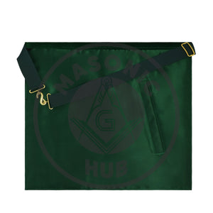 Grand Superintendent Allied Masonic Degrees Apron – Dark Green Velvet & Lambskin Masonic Hub
