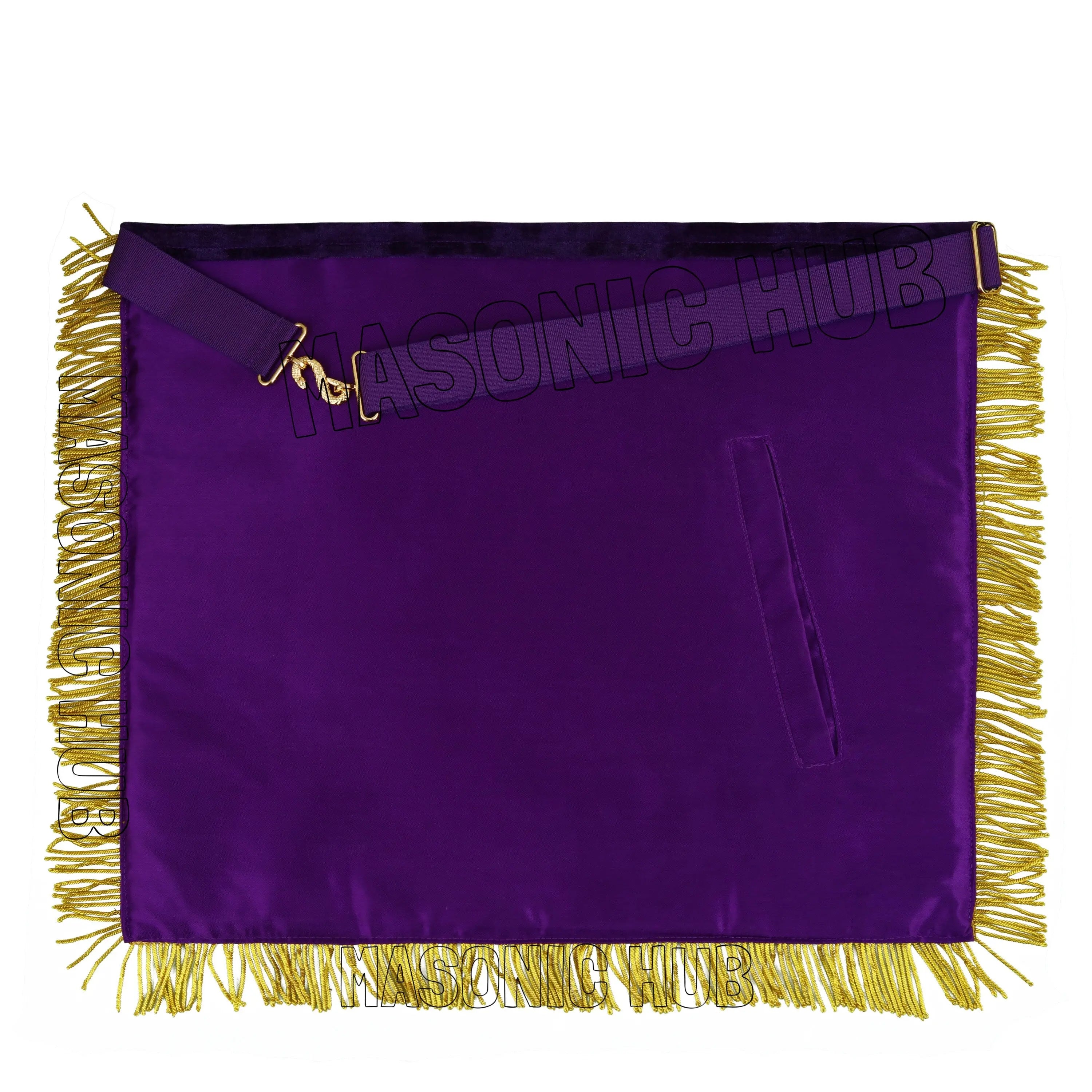 Masonic Regalia Deputy Grand Master 100% Lambskin Apron with Chain Collar &amp; Cuffs Masonic Hub