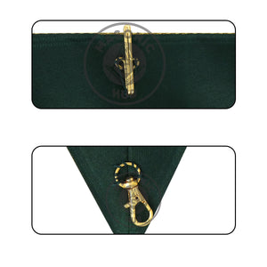 Allied Masonic Degrees Grand Council Collar – Elected Officer Regalia – Green & Gold Masonic Hub