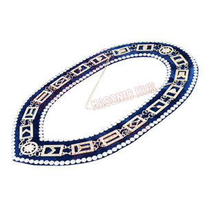 Masonic Blue Lodge Working Tools Masonic Chain Collar with Rhinestones Masonic Hub