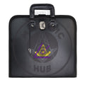 Cryptic (Royal & Select) Mason Apron Case with Lock – Handcrafted Masonic Faux Leather Carrying Case Masonic Hub