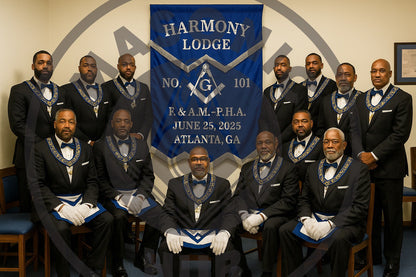Personalized Handcrafted Master Mason Blue Lodge Banner – Custom Embroidered with Lodge Info, Square & Compass Emblem