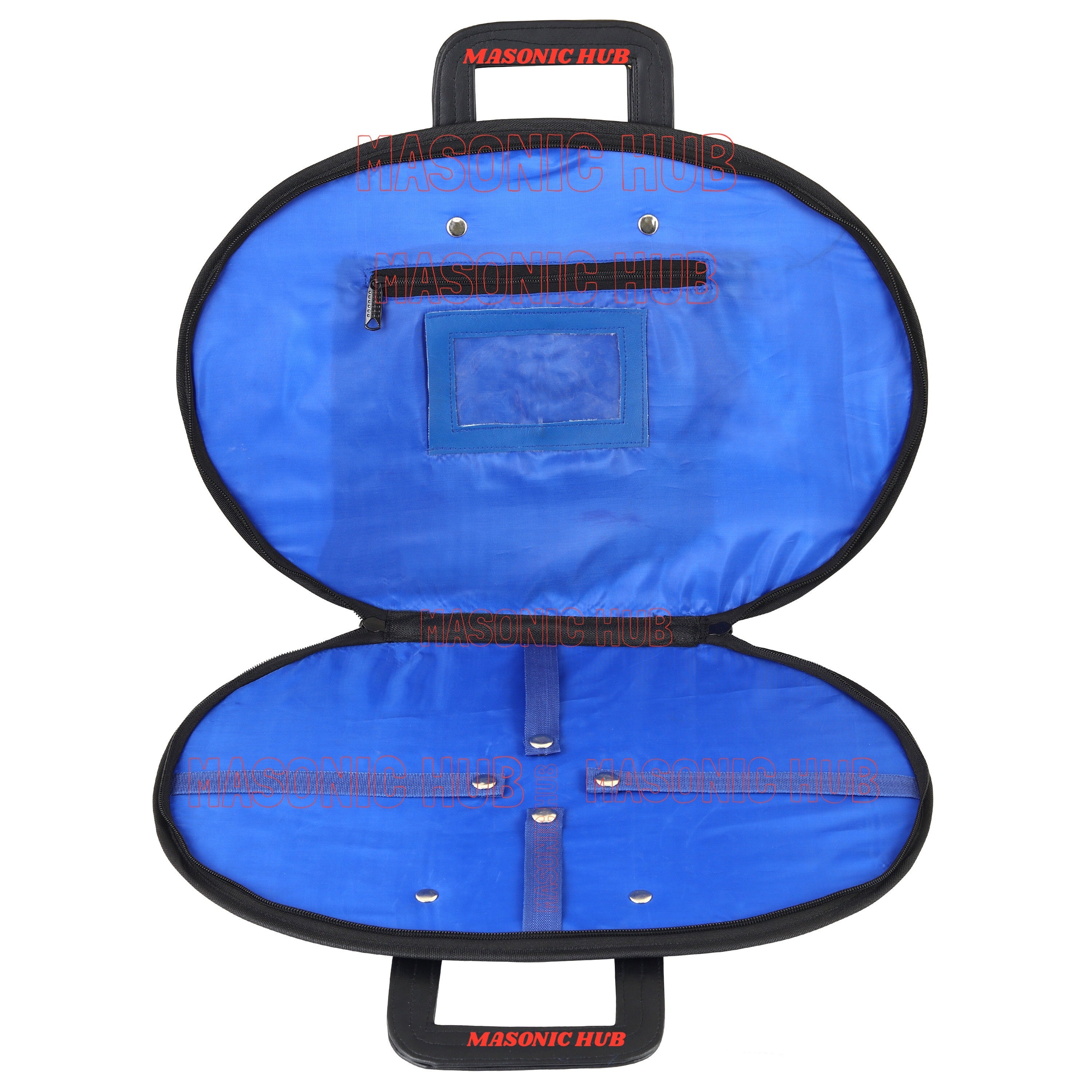 Masonic Square & Compass Chain Collar Case Soft Padded Lining + Hand Made Logo Masonic Hub