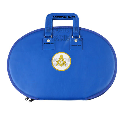 Masonic Square & Compass Chain Collar Case Soft Padded Lining + Hand Made Logo