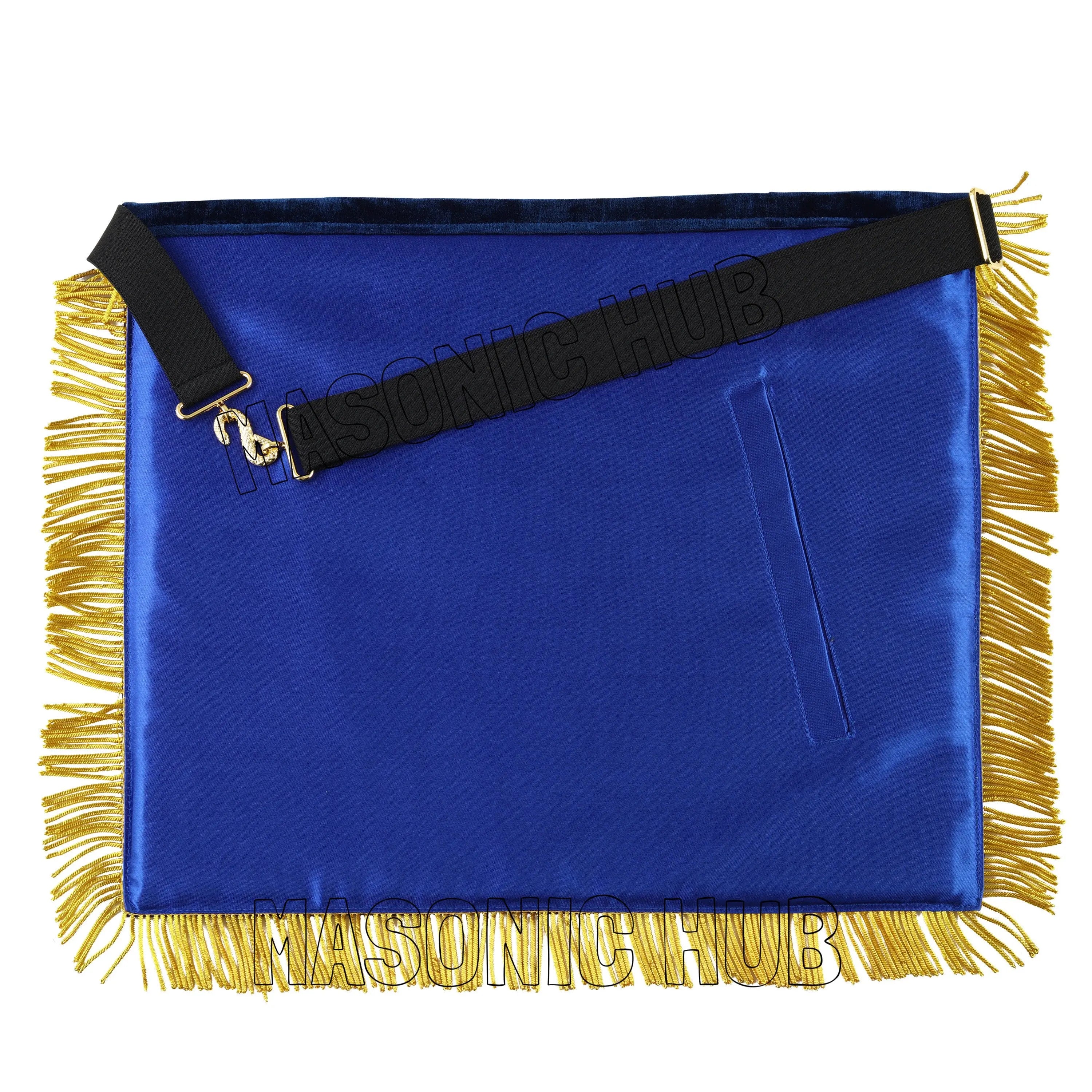 Deluxe Gold Bullion Past Master Mason 100% Lambskin Apron – Handmade &amp; Embroidered Masonic Hub