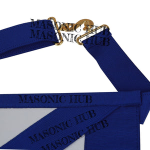Masonic Master Mason Apron with Blue and Gold Shield Emblem – Freemason Regalia My Store