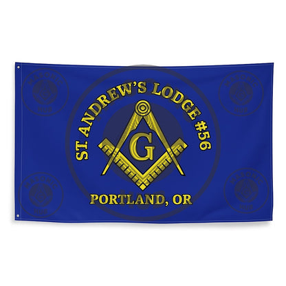 Freemason Custom Banner – Square & Compass Lodge Flag with Name - Location
