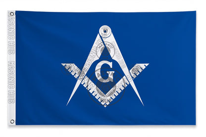 Master Mason Blue Lodge Flag – Custom Square & Compass Banner