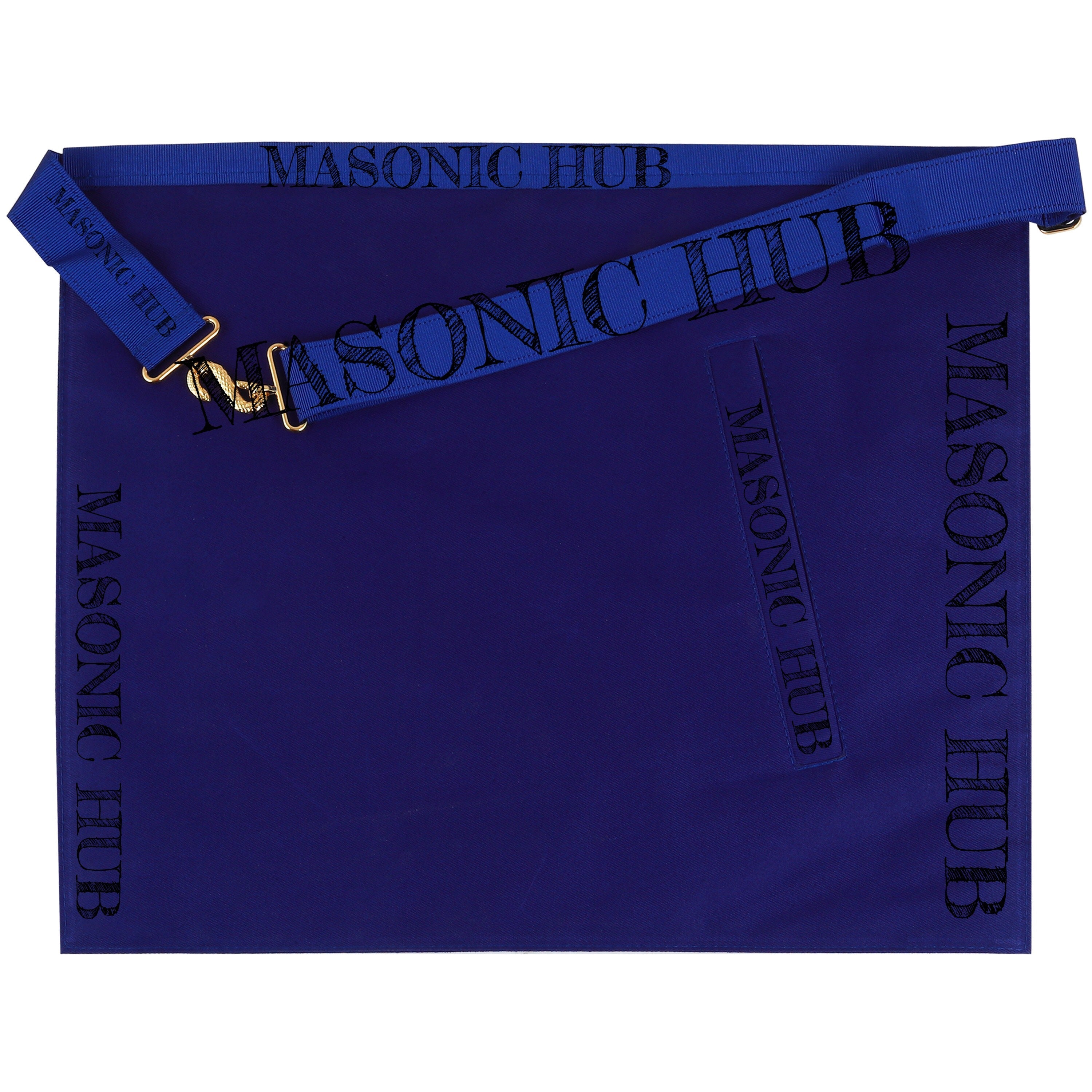 Masonic Master Mason Lambskin Apron with G Logo, Radiant Sunburst, and Laurel Wreath My Store