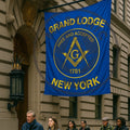 Custom GRAND LODGE Masonic Banner – Personalized Printing -Style Flag | Add Your Lodge Name, Number & Year Masonic Hub