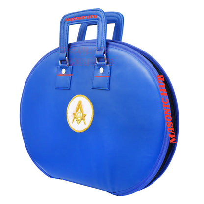 Masonic Square & Compass Chain Collar Case Soft Padded Lining + Hand Made Logo
