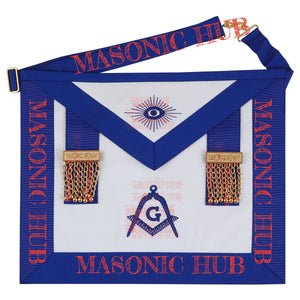 Masonic Regalia Master Mason Lambskin Apron with All-Seeing Eye Emblem Masonic Hub