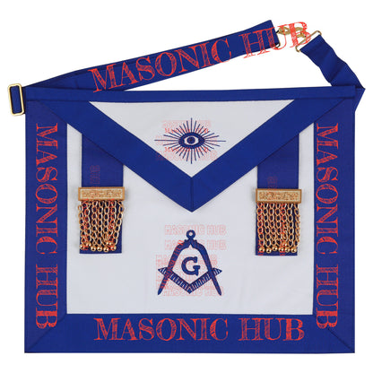 Masonic Regalia Master Mason Lambskin Apron with All-Seeing Eye Emblem