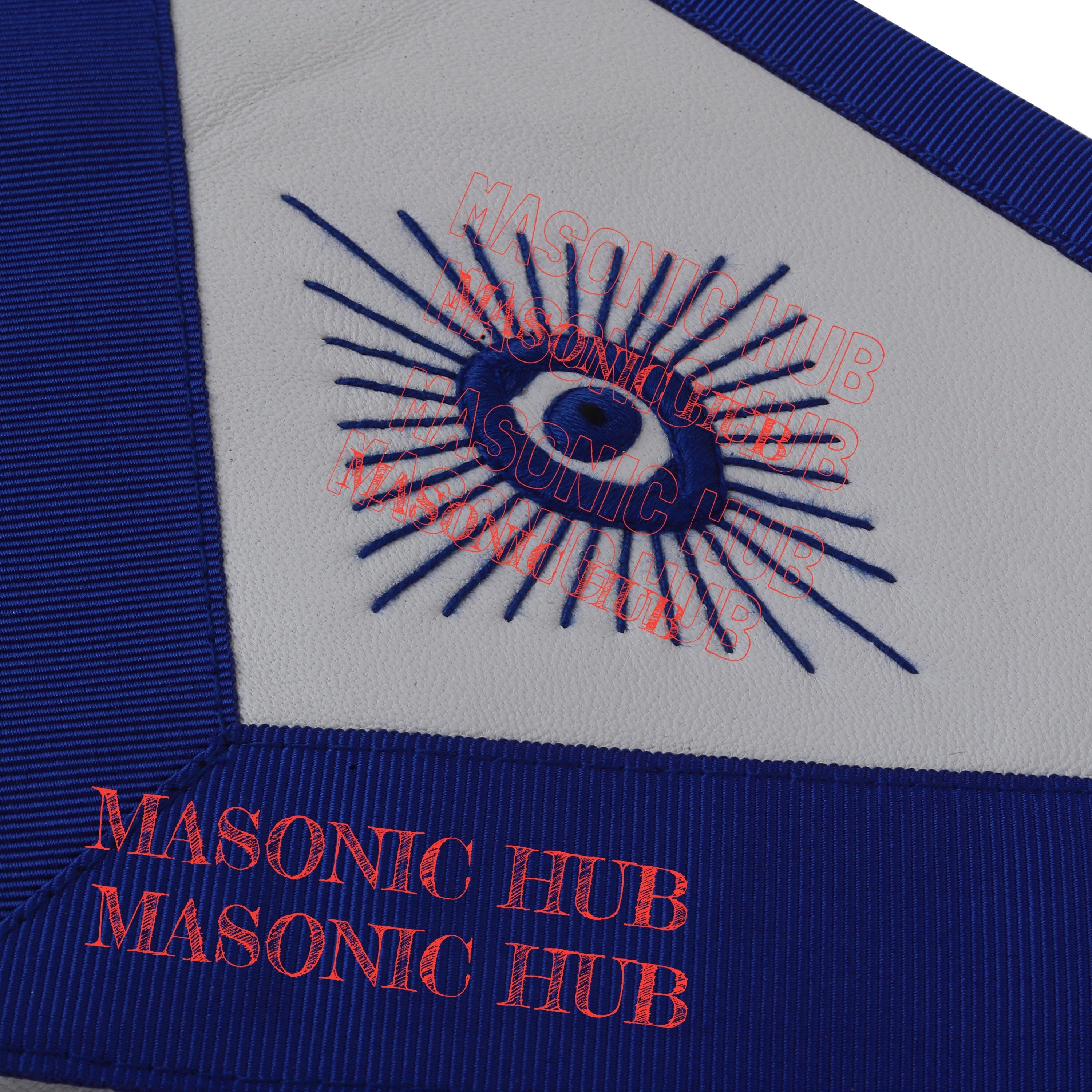 Masonic Regalia Master Mason Lambskin Apron with All-Seeing Eye Emblem Masonic Hub