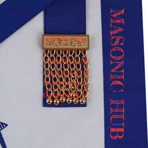 Masonic Regalia Master Mason Lambskin Apron with All-Seeing Eye Emblem Masonic Hub