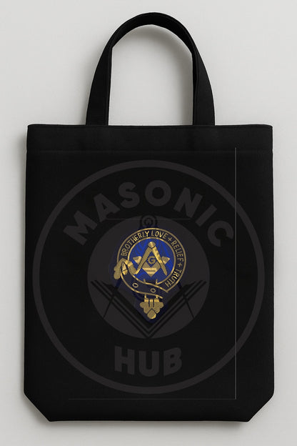 Handmade Masonic Brotherly Love Bullion Embroidered Badge – Sew-On or Glue On
