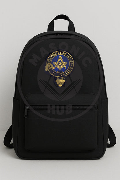 Handmade Masonic Brotherly Love Bullion Embroidered Badge – Sew-On or Glue On