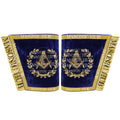 Masonic Grand Lodge Junior Deacon Cuffs Set – Hand Embroidered Gold Bullion Masonic Hub