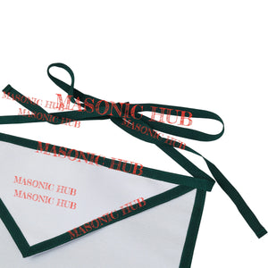 Allied Masonic Degree (AMD) Member Apron – White Cotton Duck Cloth Masonic Hub