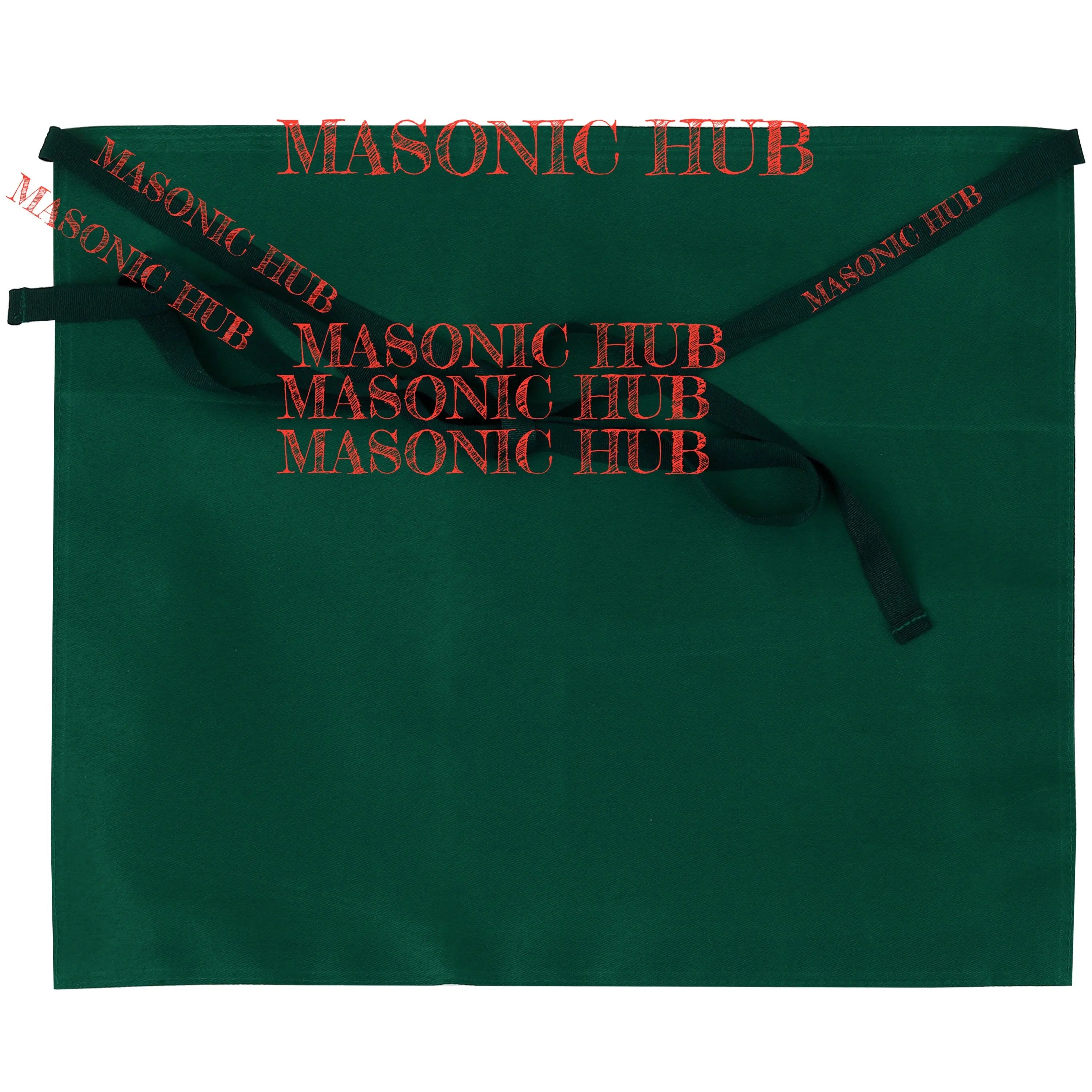 Allied Masonic Degree (AMD) Member Apron – White Cotton Duck Cloth Masonic Hub