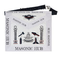 Masonic Past Master Tools Apron - Lambskin & Silk Threads - Hand Embroidered My Store