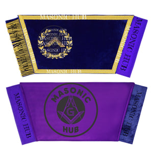 Masonic Grand Lodge Worshipful Master Cuffs Set – Hand Embroidered Gold Bullion Masonic Hub