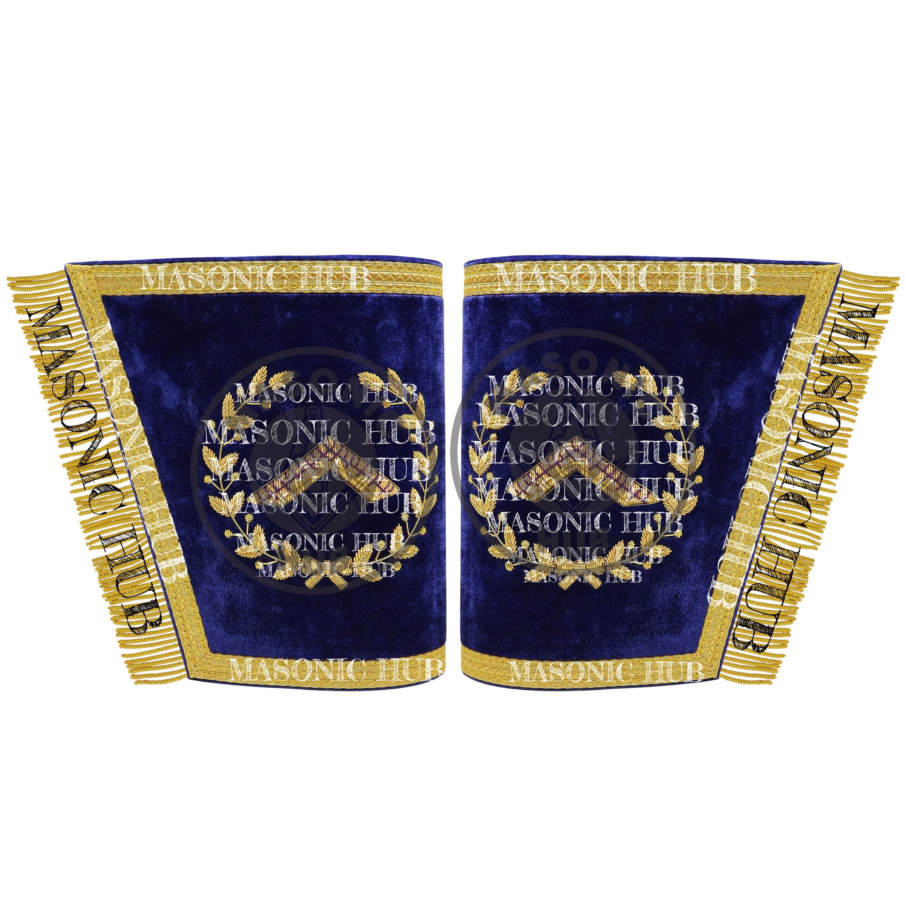Masonic Grand Lodge Worshipful Master Regalia Set – Hand Made Lambskin Apron Masonic Hub