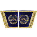 Masonic Grand Lodge Worshipful Master Cuffs Set – Hand Embroidered Gold Bullion Masonic Hub