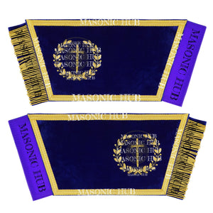 Grand Lodge Masonic Tyler Officer Cuffs – Handcrafted Gold Bullion Embroidery Masonic Hub