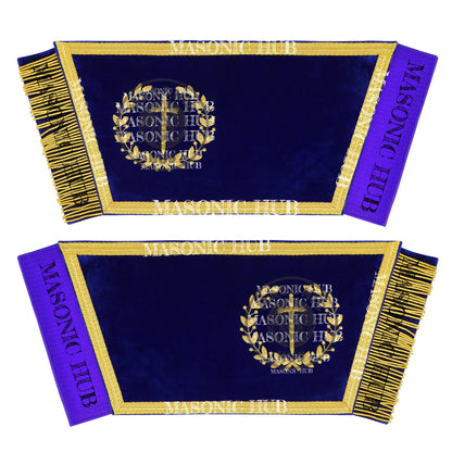 Masonic Grand Lodge Tyler Regalia Set – Hand Embroidered Lambskin Apron
