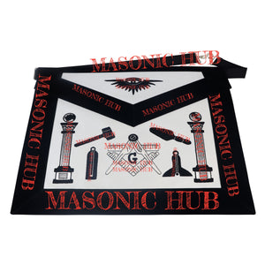 Handmade Masonic Master Mason Apron - Lambskin with Working Tools Embroidery My Store